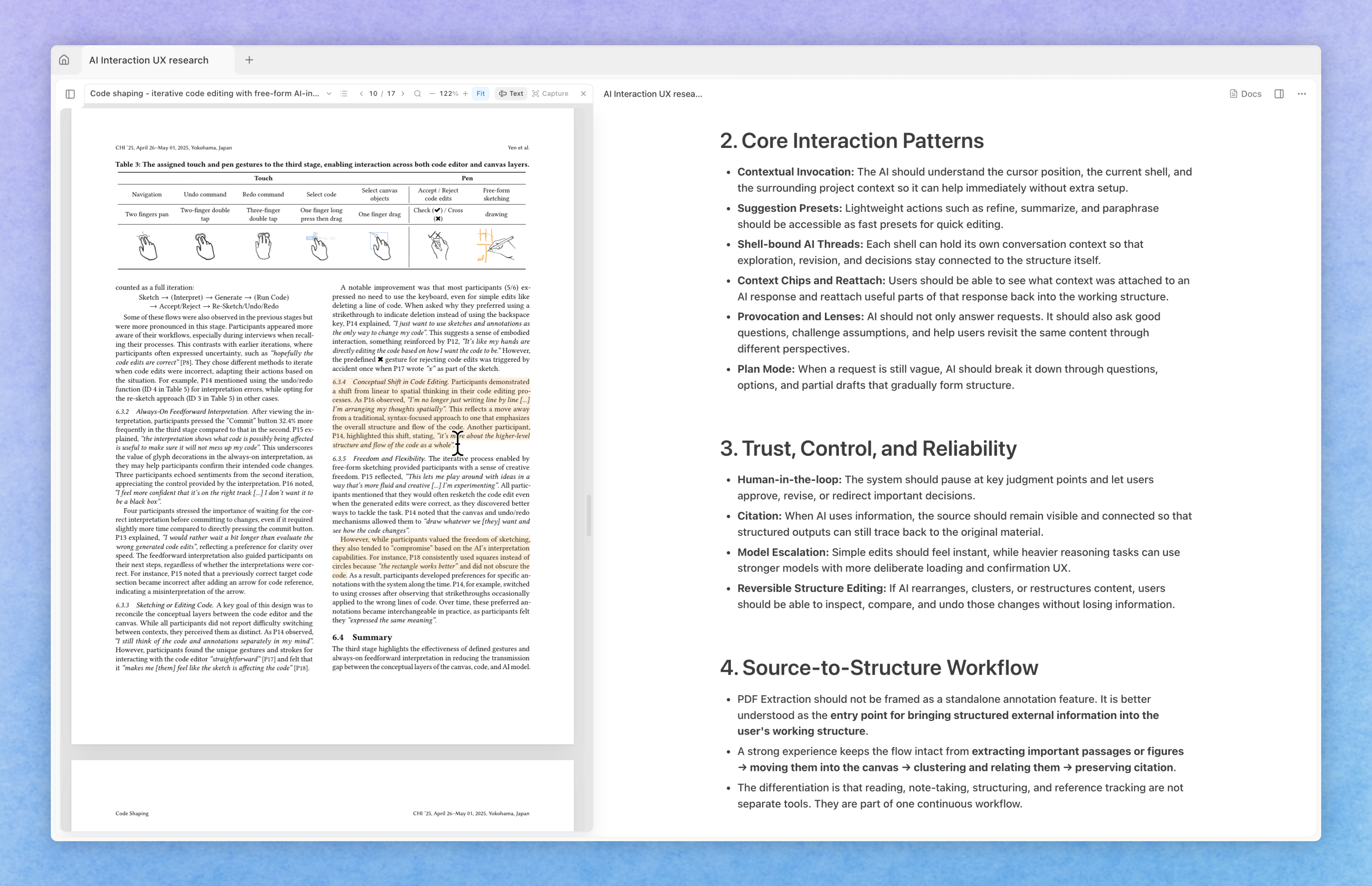 PDF side-by-side